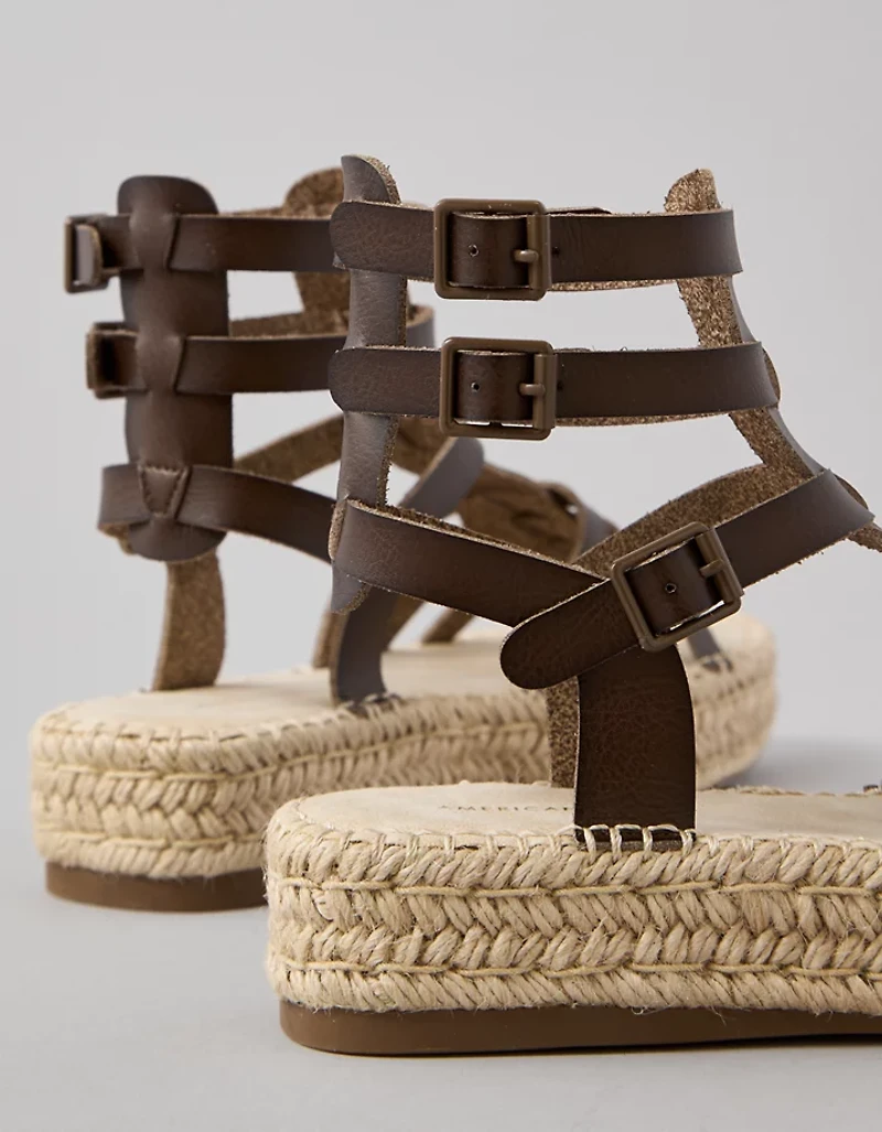 AE Flatform Gladiator Espadrille Sandal