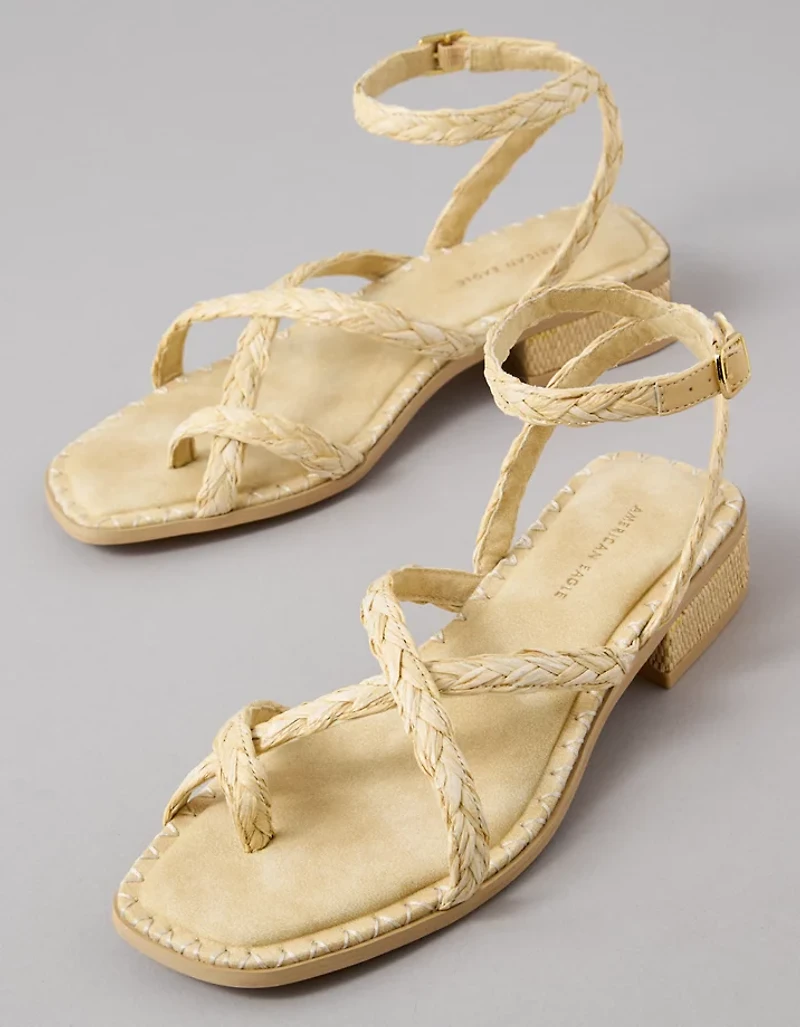 AE Strappy Raffia Sandal