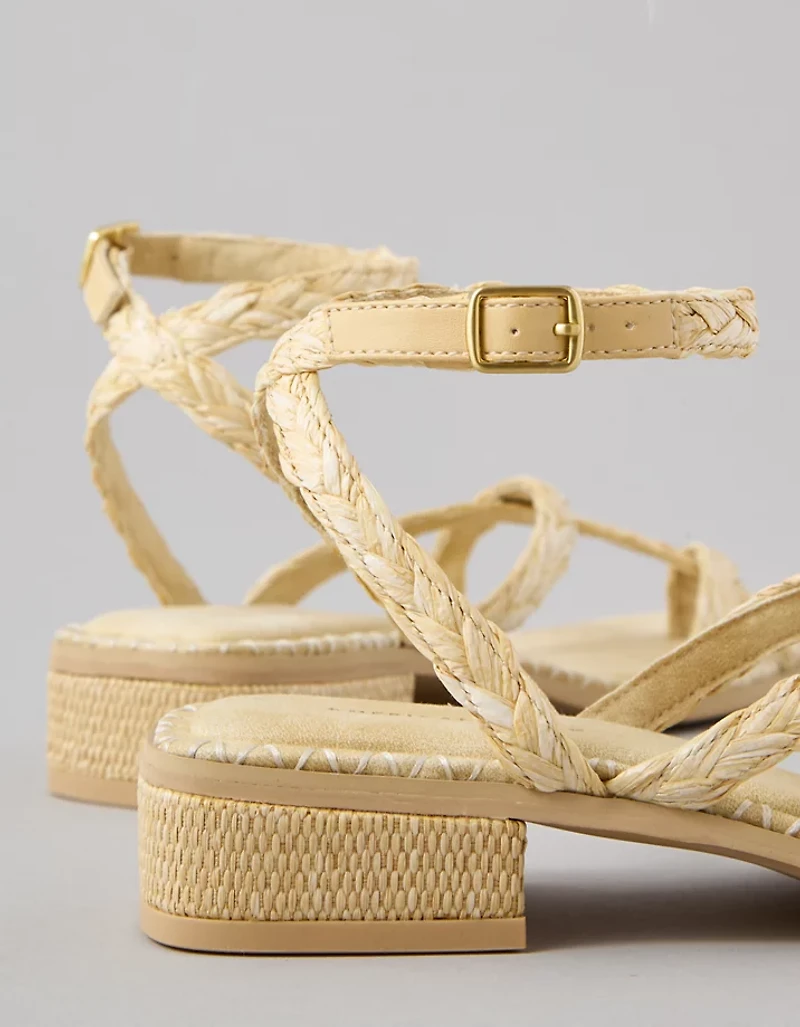 AE Strappy Raffia Sandal