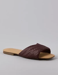Sandale tissée torsadée sur le côté AE