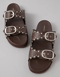 AE Studded Double Buckle Sandal