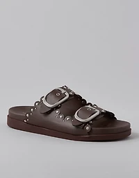 AE Studded Double Buckle Sandal