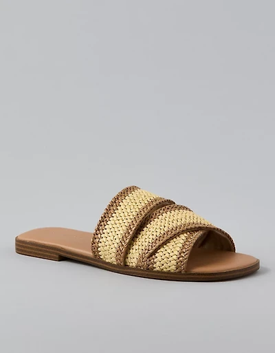 Mule en raphia ton sur AE
