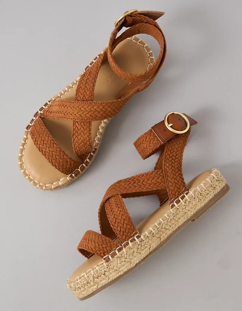 Sandales espadrilles à courroies AE