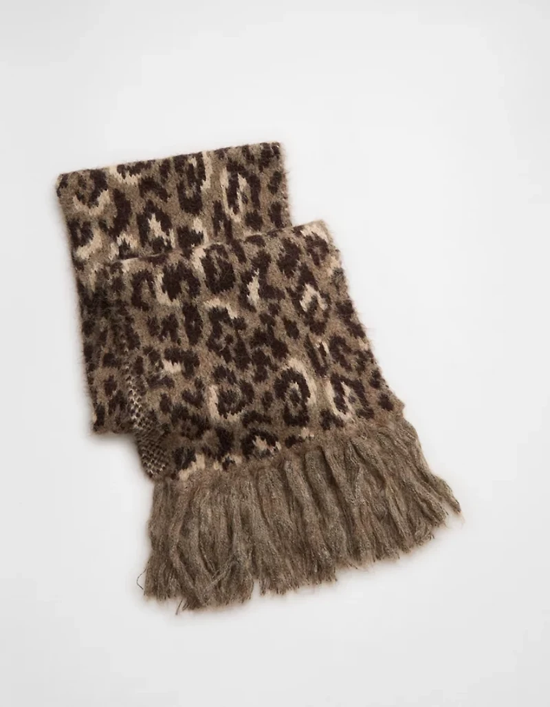 Écharpe à imprimé léopard AE