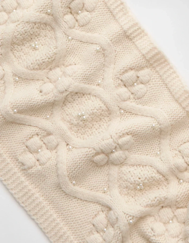 Écharpe en tricot torsadé AE