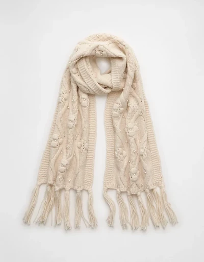 Écharpe en tricot torsadé AE