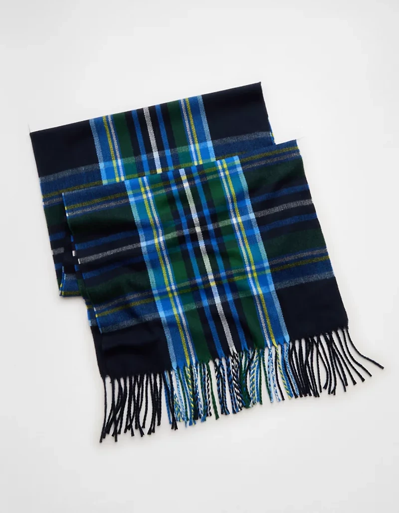 Écharpe à carreaux de style tartan AE