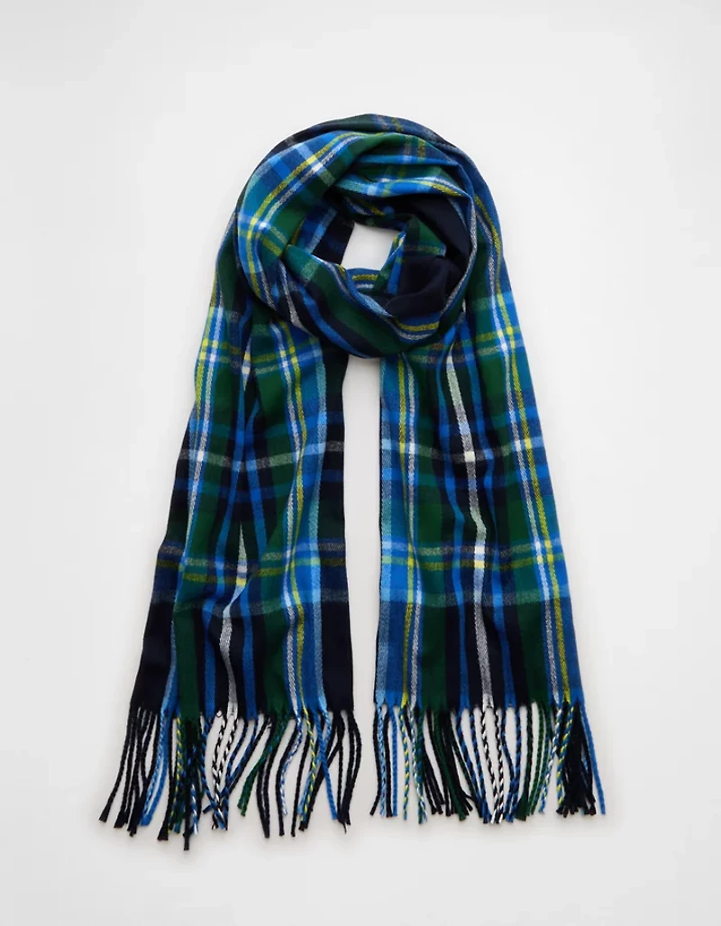 Écharpe à carreaux de style tartan AE