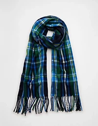 Écharpe à carreaux de style tartan AE