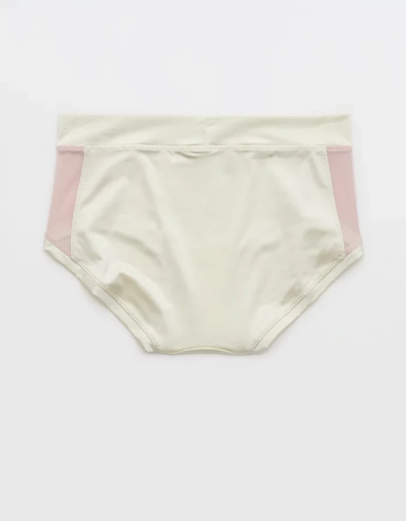 Aerie x Emily + Meritt Shine Mesh Mid Rise Underwear