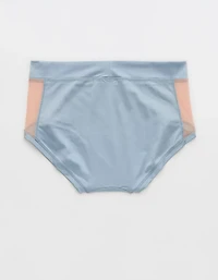 Aerie x Emily + Meritt Shine Mesh Mid Rise Underwear
