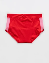 Aerie x Emily + Meritt Shine Mesh Mid Rise Underwear