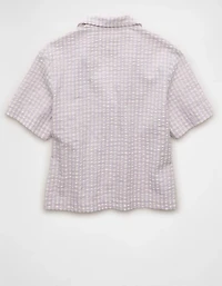 Haut de pyjama en tissu gaufré AE