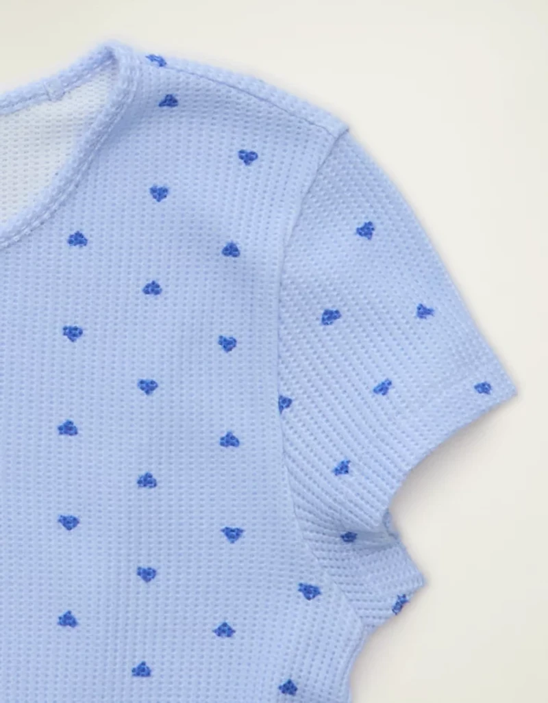 AE Luxe Plush Waffle Baby Tee