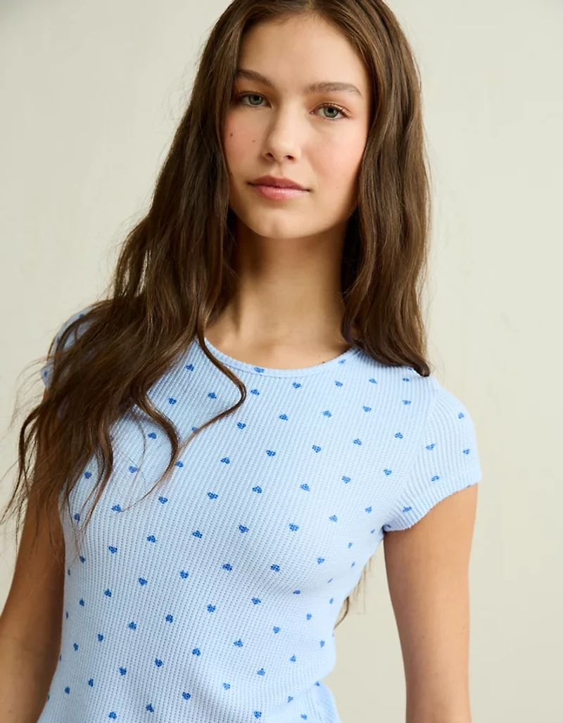 AE Luxe Plush Waffle Baby Tee