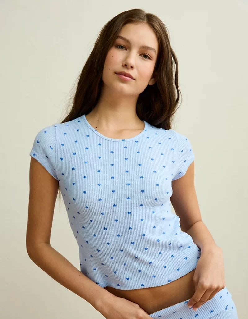 AE Luxe Plush Waffle Baby Tee