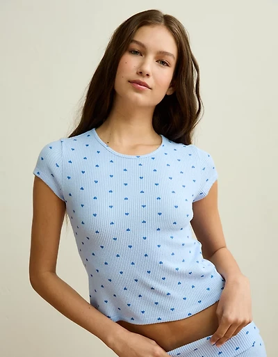 AE Luxe Plush Waffle Baby Tee