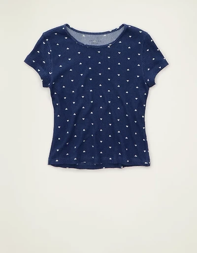 AE Waffle Luxe Plush PJ T-Shirt