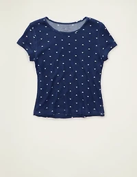 AE Waffle Luxe Plush PJ T-Shirt