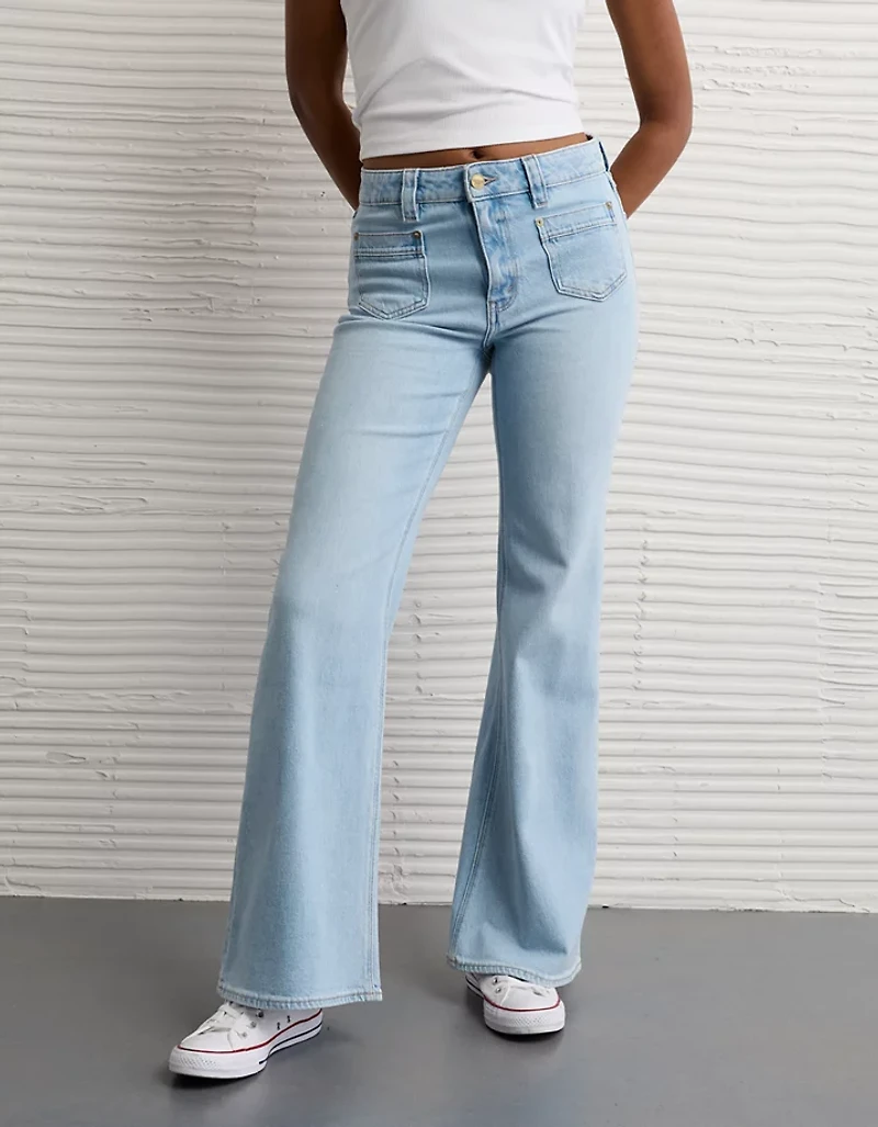 AE Stretch High-Waisted Flare Jean