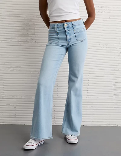 AE Stretch High-Waisted Flare Jean