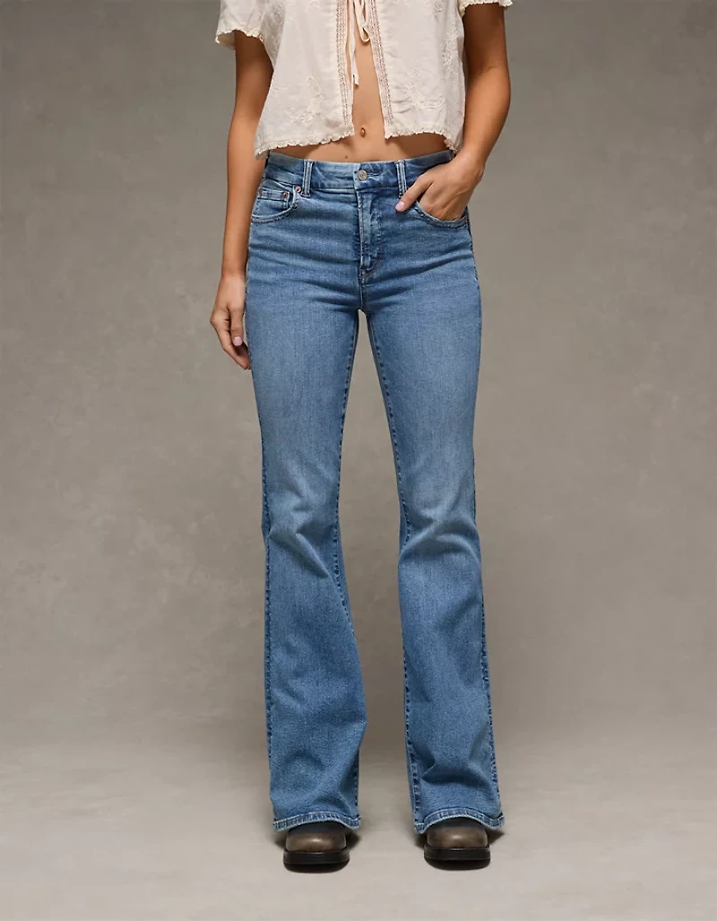 AE Luxe Super High-Waisted Flare Jean