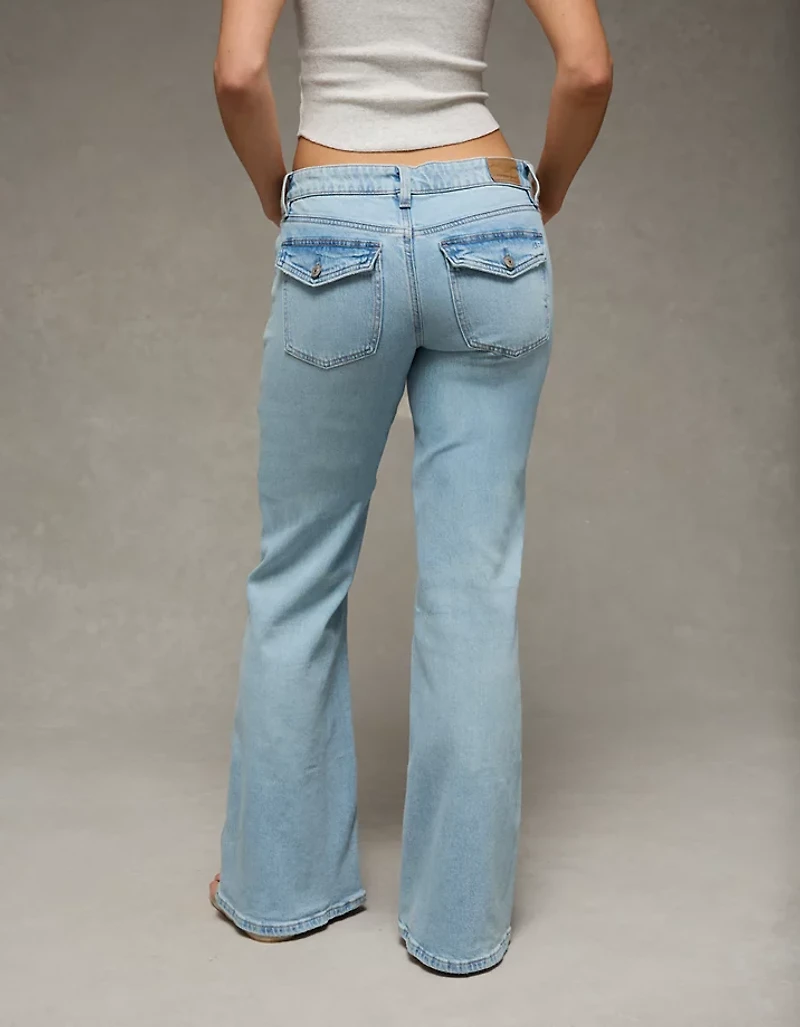 AE Stretch Low-Rise Flare Jean