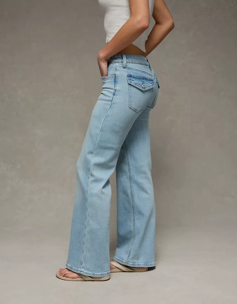 AE Stretch Low-Rise Flare Jean
