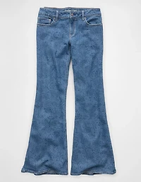 AE Stretch Low-Rise Floral Flare Jean