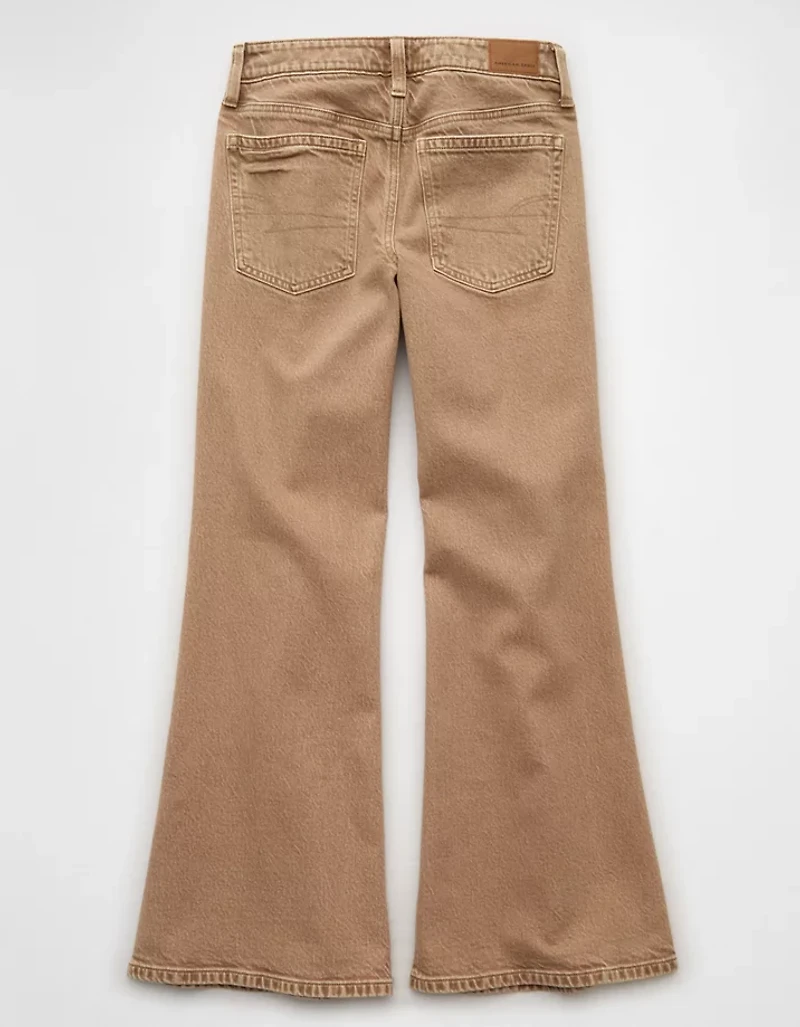 Jean évasé à taille basse extensible AE