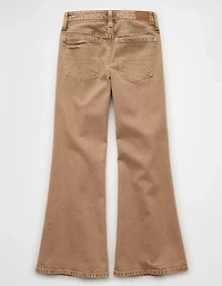 Jean évasé à taille basse extensible AE