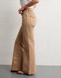 Jean évasé à taille basse extensible AE