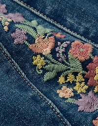 AE Next Level Super High-Waisted Embroidered Flare Jean