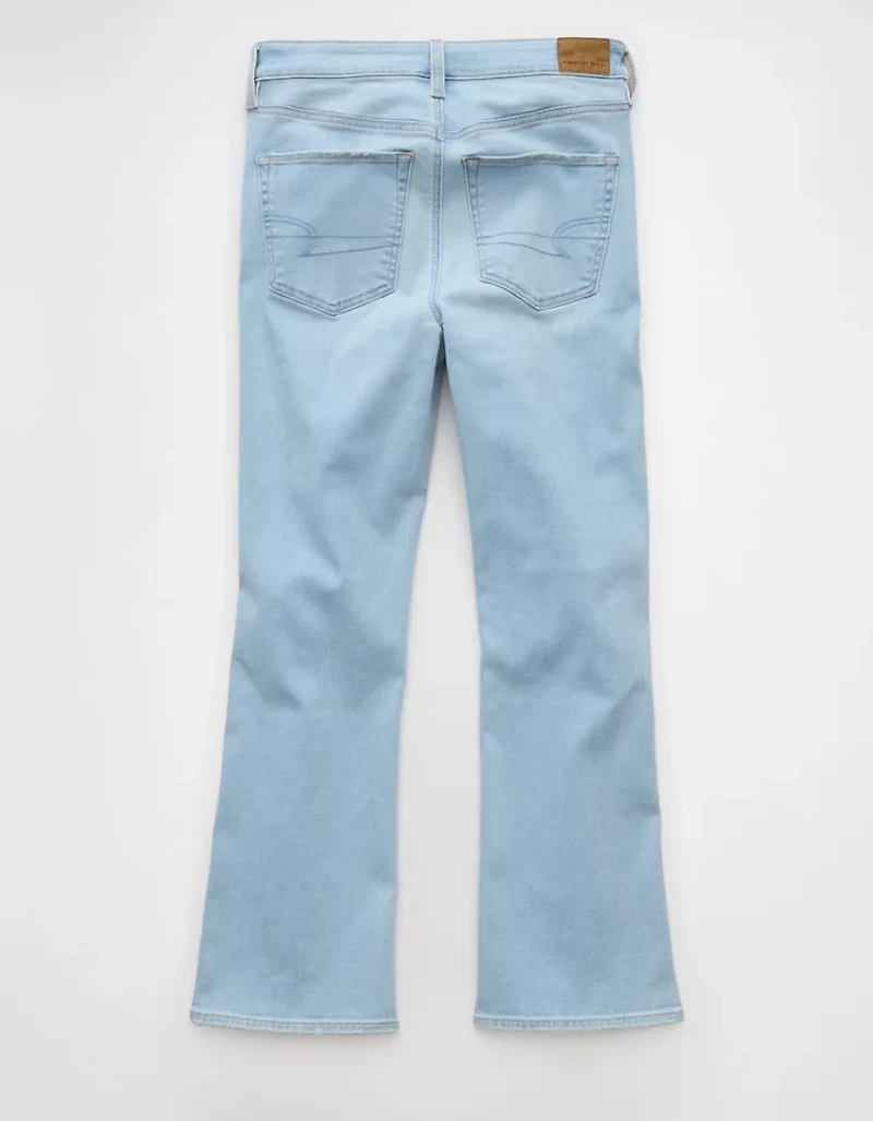 AE Next Level High-Waisted Kick Bootcut Crop Jean