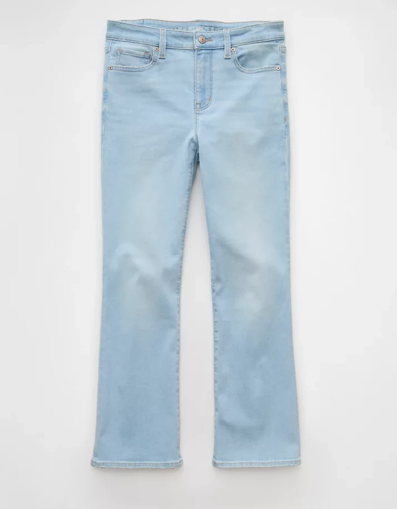 AE Next Level High-Waisted Kick Bootcut Crop Jean