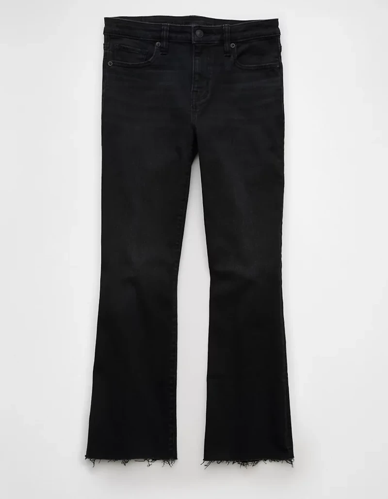 AE Next Level High-Waisted Kick Bootcut Crop Jean