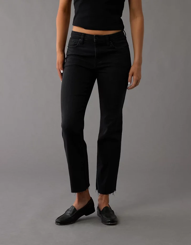 AE Next Level High-Waisted Kick Bootcut Crop Jean