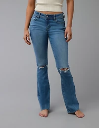 AE Next Level Ripped Low-Rise Kick Bootcut Jean