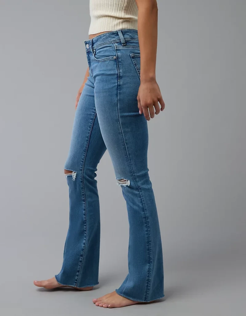 AE Next Level Ripped Low-Rise Kick Bootcut Jean