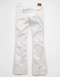 Jean droit à jambe semi-évasée et taille très basse extensible AE