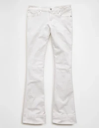 Jean droit à jambe semi-évasée et taille très basse extensible AE