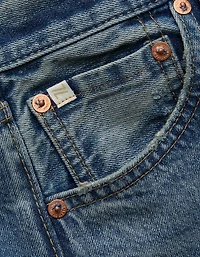 AE77 Premium Wide Crop Cuff Jean