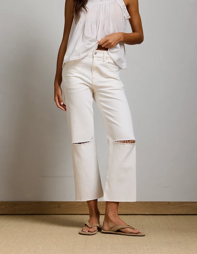 AE77 Premium Bootcut Crop Jean