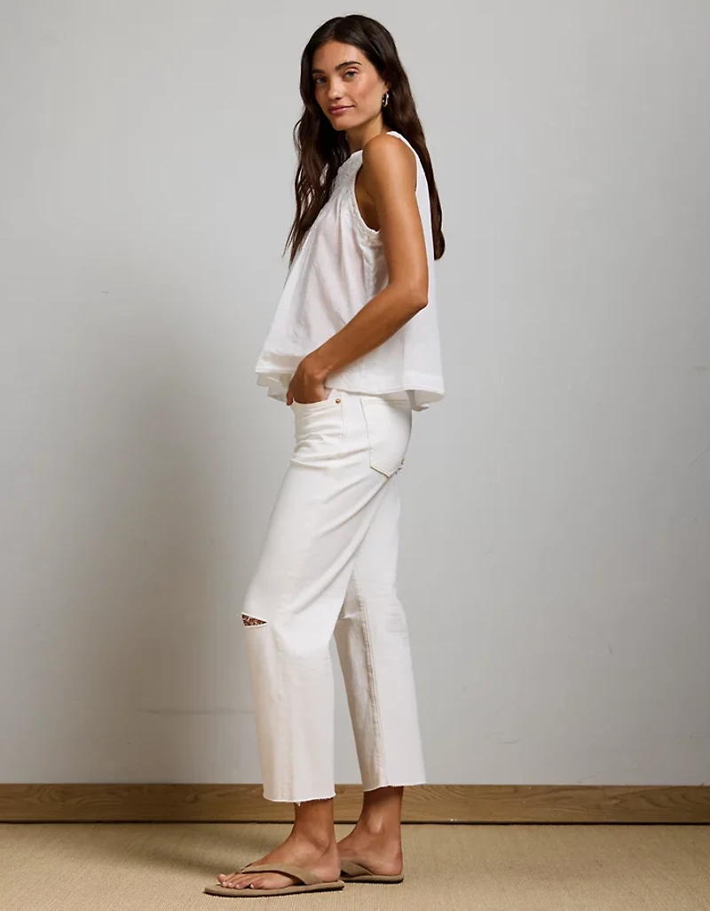 AE77 Premium Bootcut Crop Jean