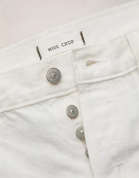 AE77 Premium Wide Crop Cuff Jean