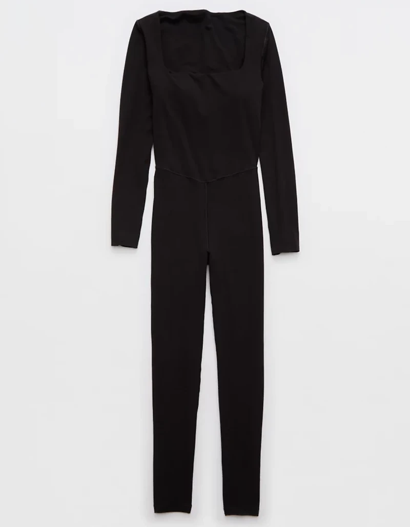 OFFLINE By Aerie Real Me XTRA Long Sleeve Legging Jumpsuit