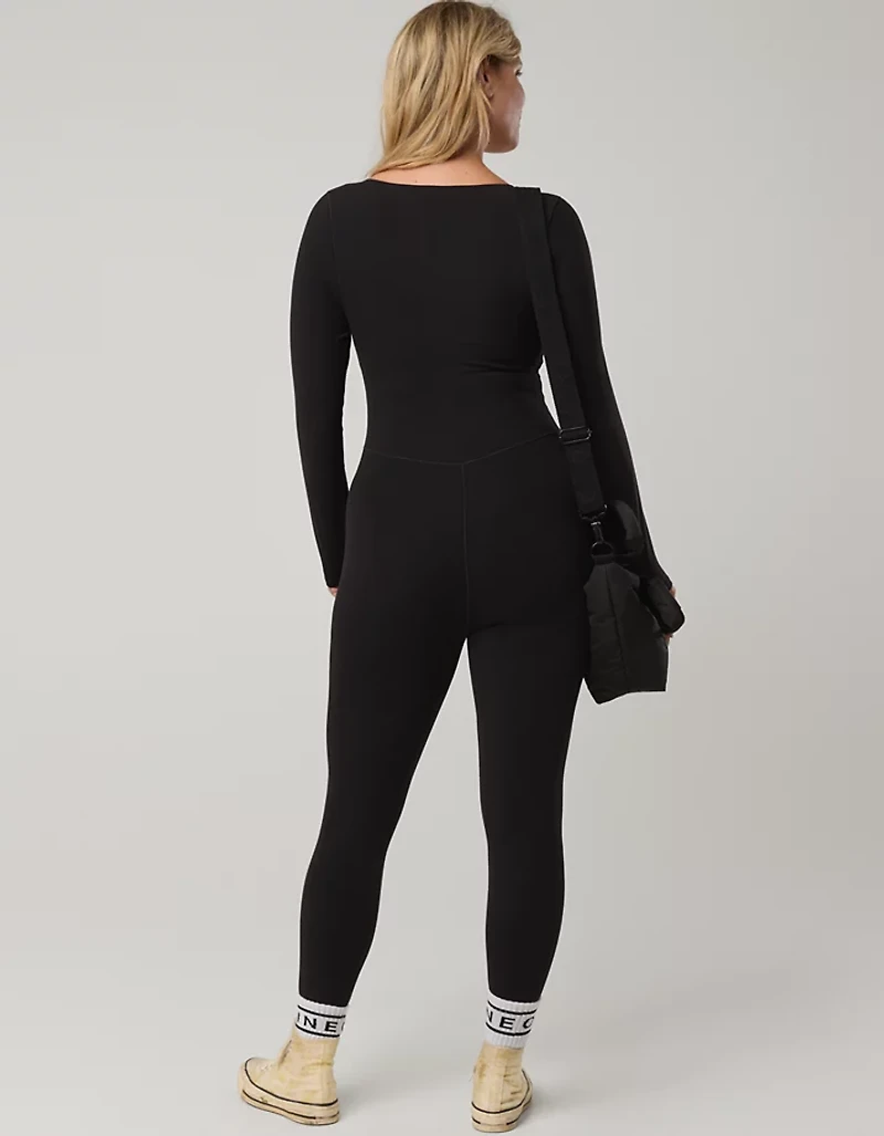 OFFLINE By Aerie Real Me XTRA Long Sleeve Legging Jumpsuit