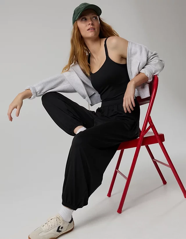 OFFLINE By Aerie The Hugger Go With Flow Jogger Jumpsuit