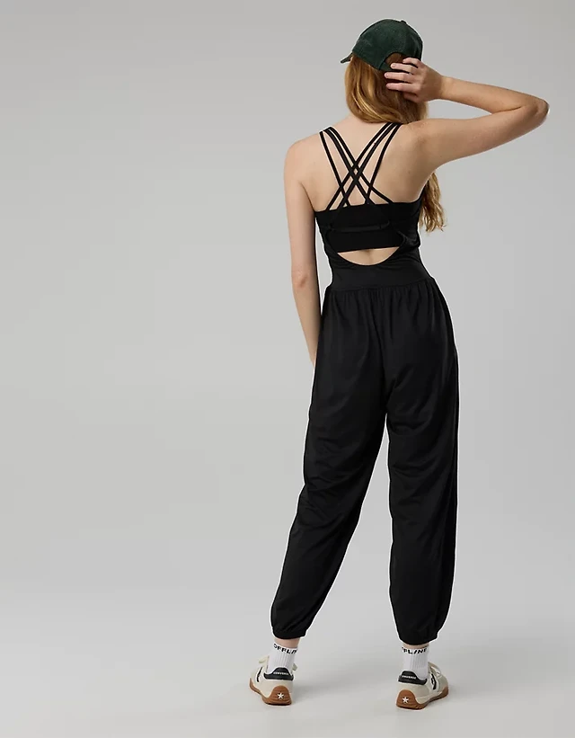 OFFLINE By Aerie The Hugger Go With Flow Jogger Jumpsuit